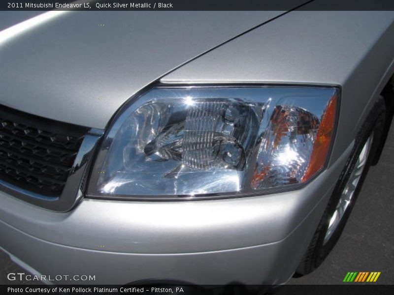 Quick Silver Metallic / Black 2011 Mitsubishi Endeavor LS
