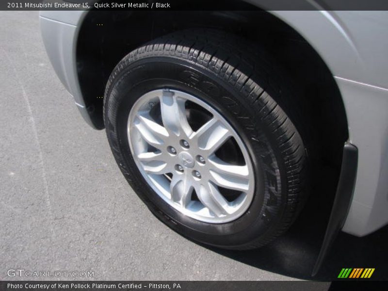 Quick Silver Metallic / Black 2011 Mitsubishi Endeavor LS