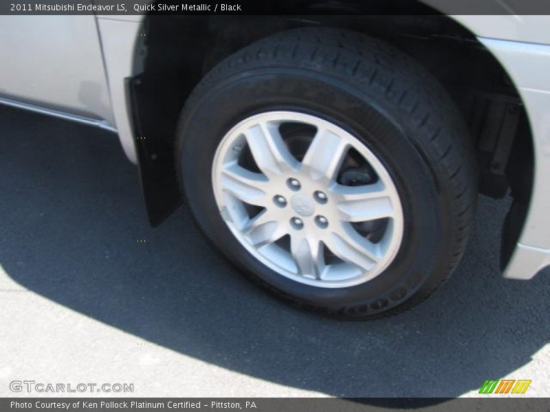 Quick Silver Metallic / Black 2011 Mitsubishi Endeavor LS