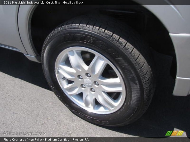 Quick Silver Metallic / Black 2011 Mitsubishi Endeavor LS