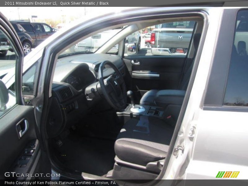 Quick Silver Metallic / Black 2011 Mitsubishi Endeavor LS