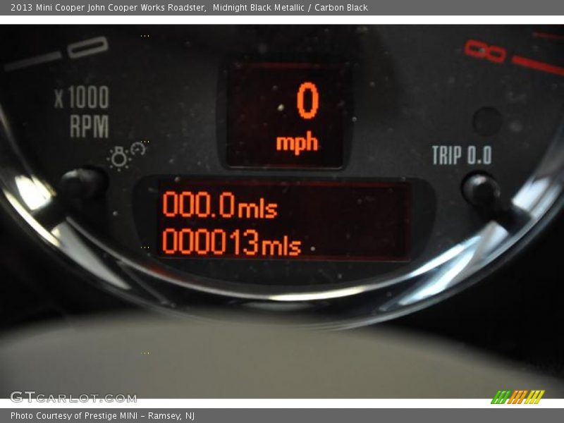 Midnight Black Metallic / Carbon Black 2013 Mini Cooper John Cooper Works Roadster