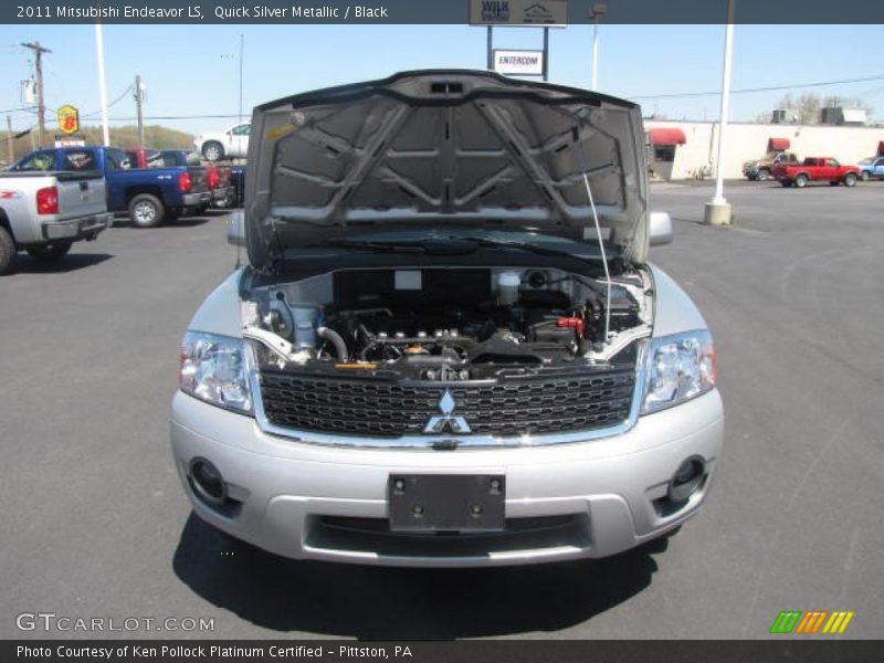 Quick Silver Metallic / Black 2011 Mitsubishi Endeavor LS