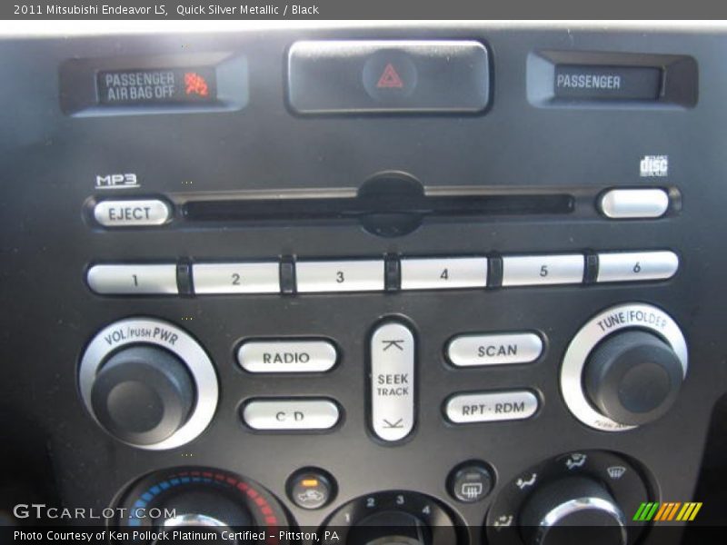 Quick Silver Metallic / Black 2011 Mitsubishi Endeavor LS