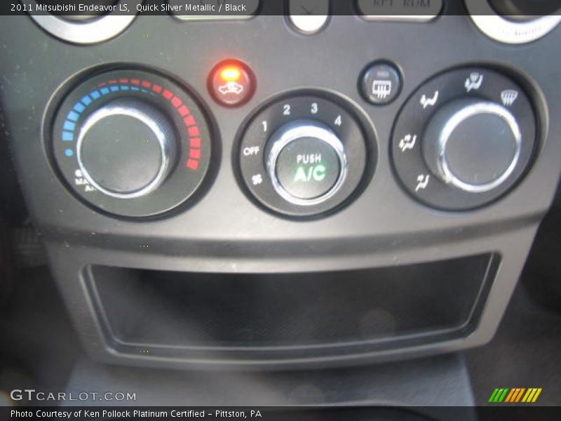 Quick Silver Metallic / Black 2011 Mitsubishi Endeavor LS