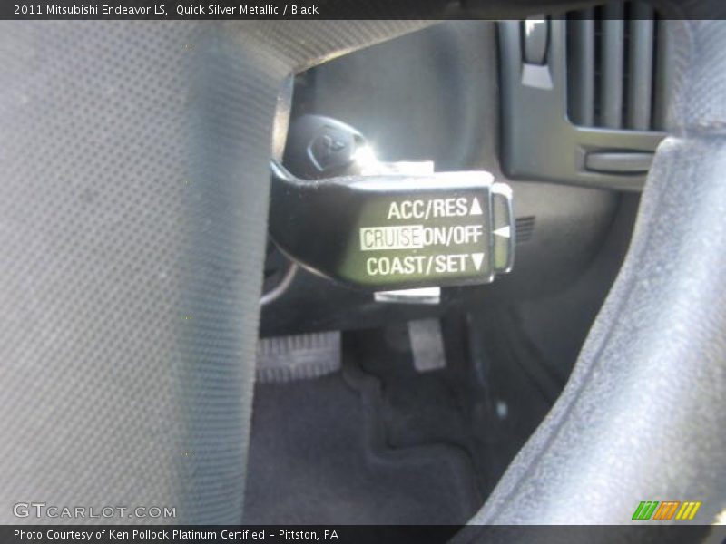 Quick Silver Metallic / Black 2011 Mitsubishi Endeavor LS