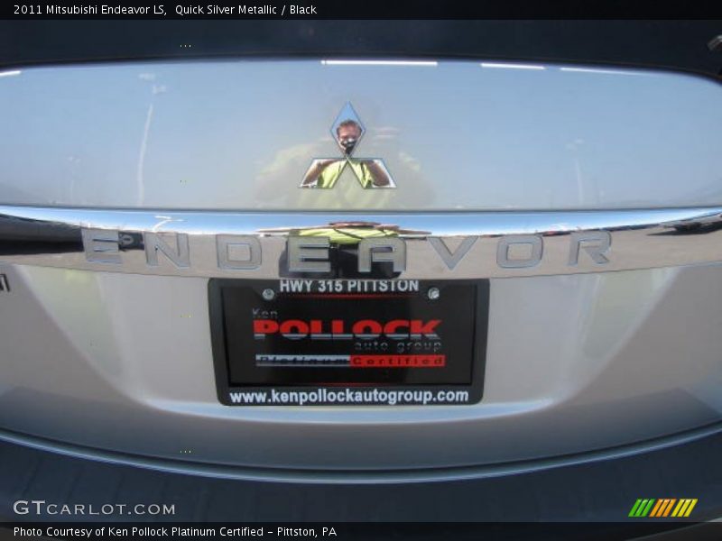 Quick Silver Metallic / Black 2011 Mitsubishi Endeavor LS