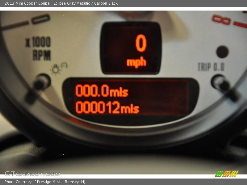 Eclipse Gray Metallic / Carbon Black 2013 Mini Cooper Coupe