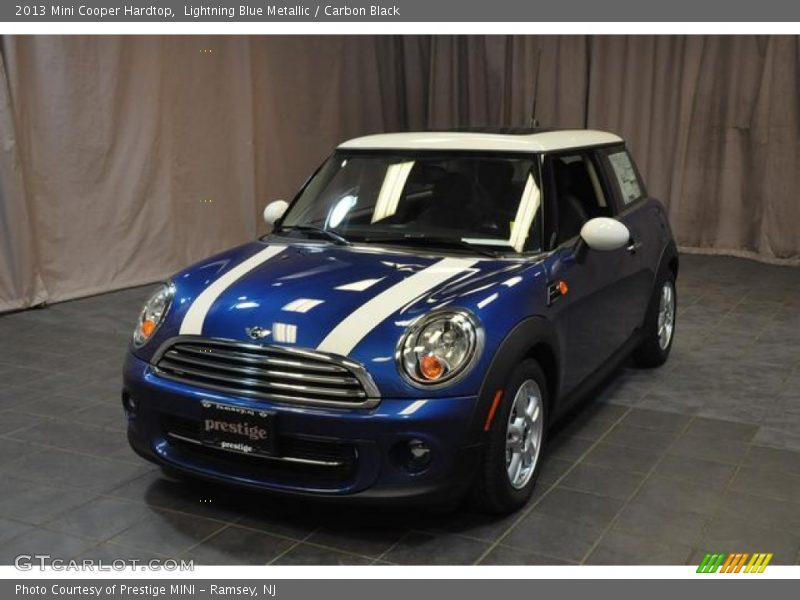 Lightning Blue Metallic / Carbon Black 2013 Mini Cooper Hardtop