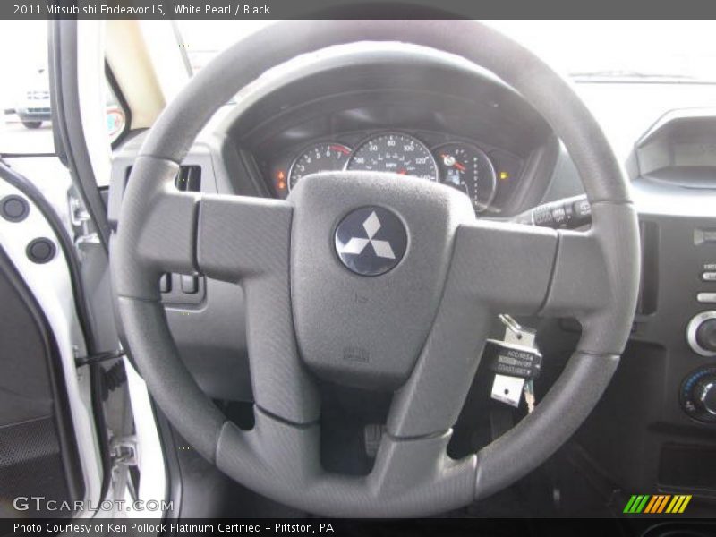 White Pearl / Black 2011 Mitsubishi Endeavor LS