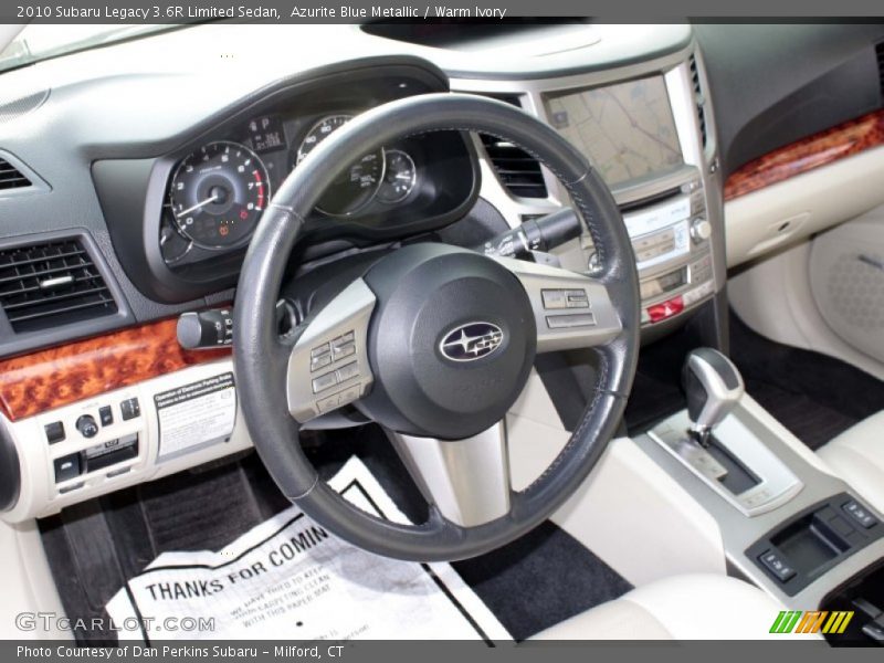 Azurite Blue Metallic / Warm Ivory 2010 Subaru Legacy 3.6R Limited Sedan
