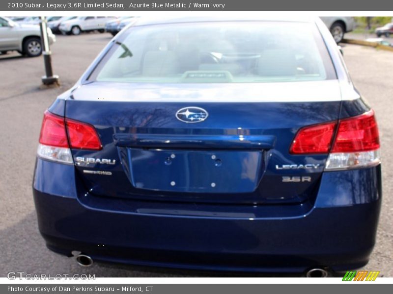 Azurite Blue Metallic / Warm Ivory 2010 Subaru Legacy 3.6R Limited Sedan