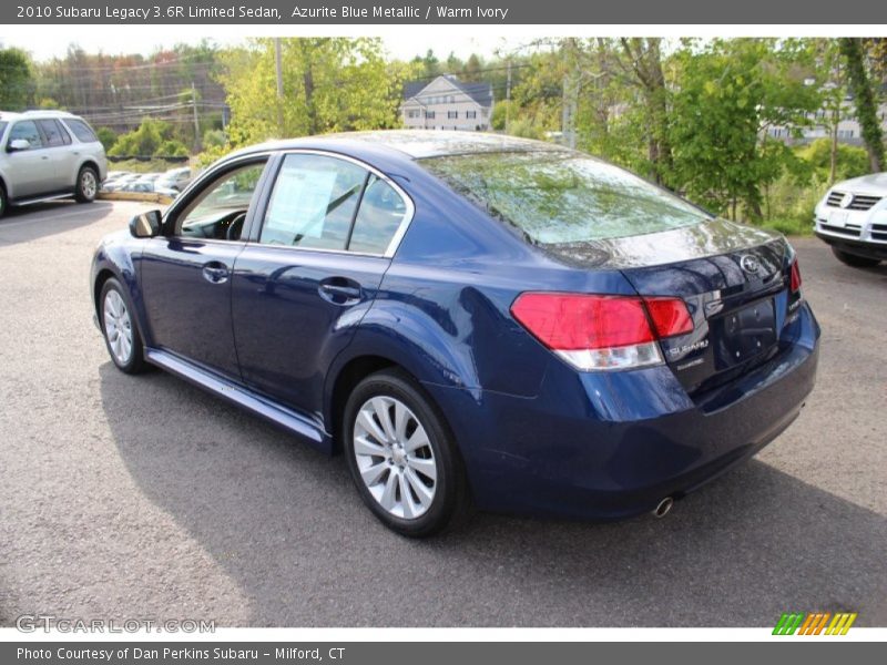 Azurite Blue Metallic / Warm Ivory 2010 Subaru Legacy 3.6R Limited Sedan