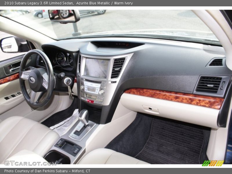 Dashboard of 2010 Legacy 3.6R Limited Sedan