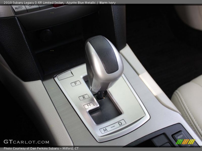 Azurite Blue Metallic / Warm Ivory 2010 Subaru Legacy 3.6R Limited Sedan