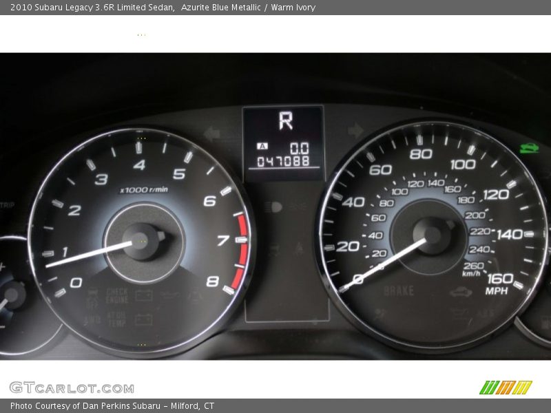  2010 Legacy 3.6R Limited Sedan 3.6R Limited Sedan Gauges