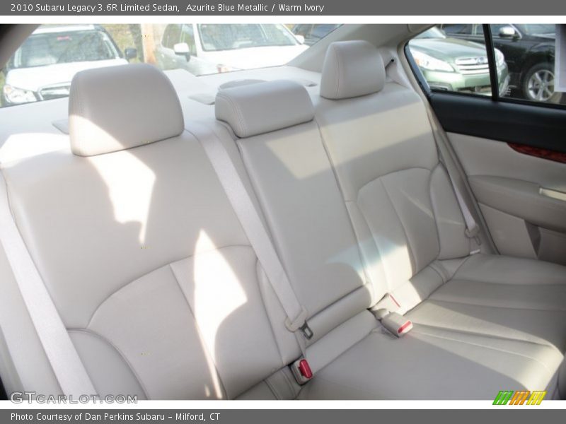 Rear Seat of 2010 Legacy 3.6R Limited Sedan