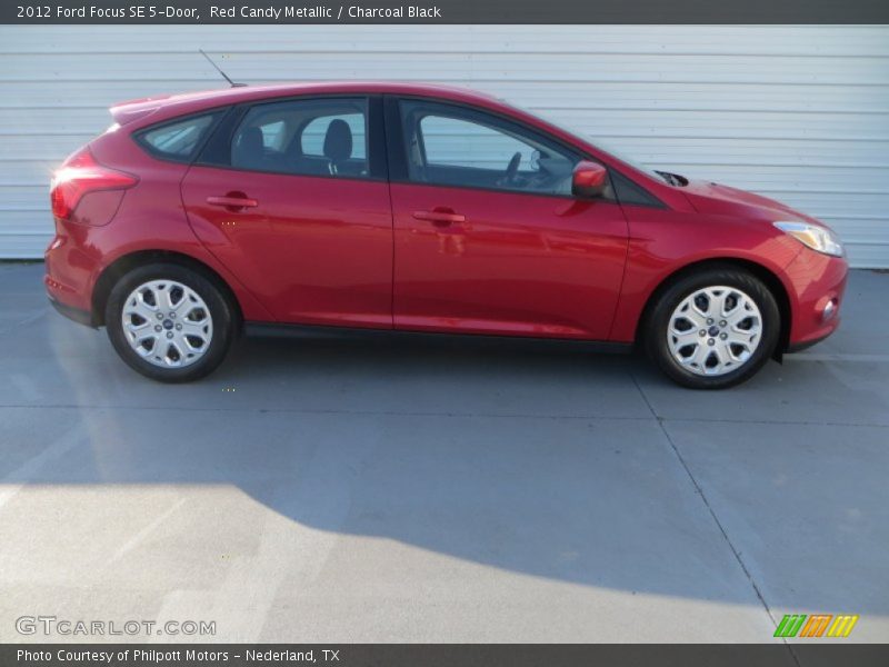 Red Candy Metallic / Charcoal Black 2012 Ford Focus SE 5-Door