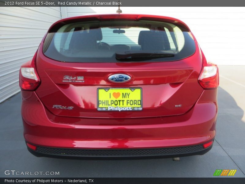 Red Candy Metallic / Charcoal Black 2012 Ford Focus SE 5-Door