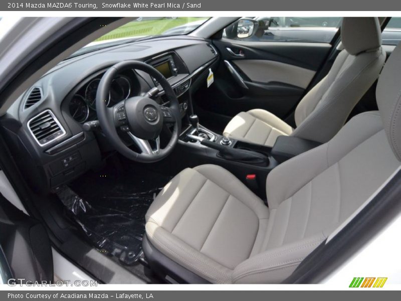 Snowflake White Pearl Mica / Sand 2014 Mazda MAZDA6 Touring