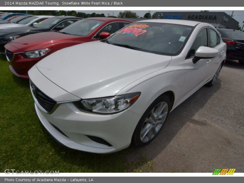 Snowflake White Pearl Mica / Black 2014 Mazda MAZDA6 Touring