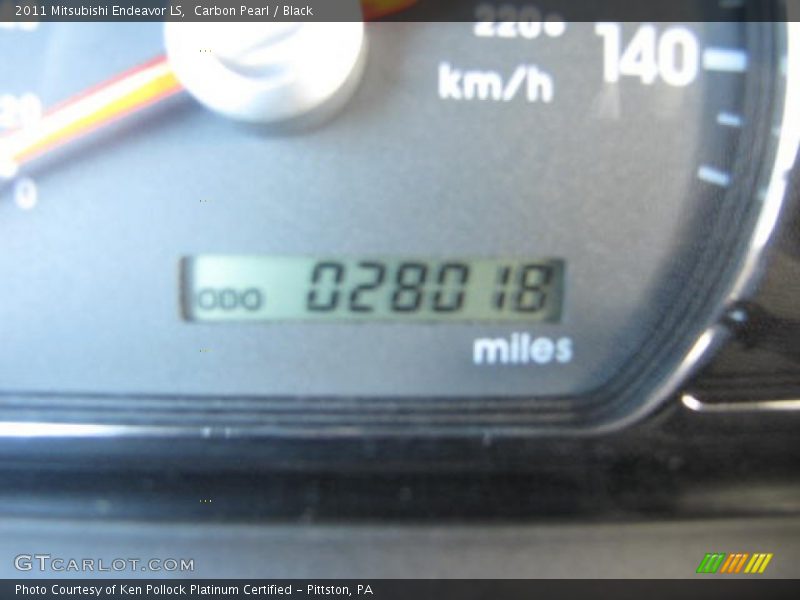 Carbon Pearl / Black 2011 Mitsubishi Endeavor LS