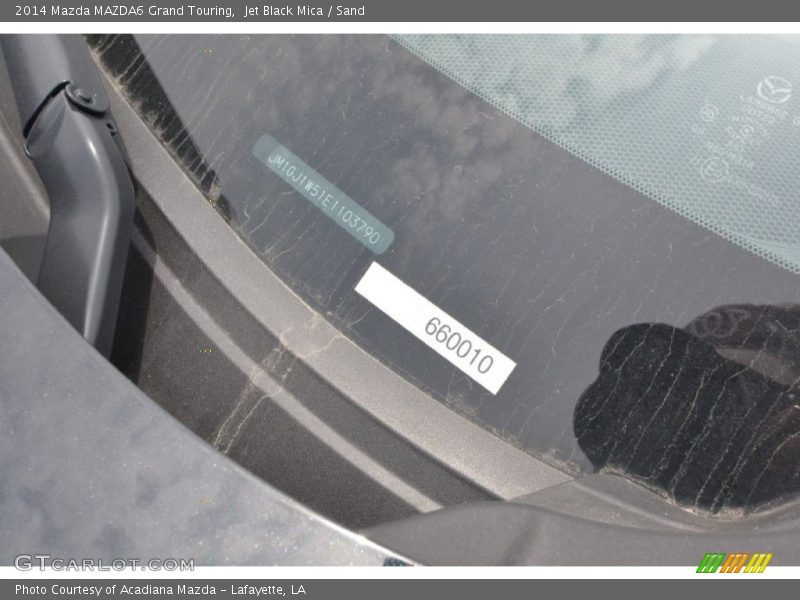 Jet Black Mica / Sand 2014 Mazda MAZDA6 Grand Touring