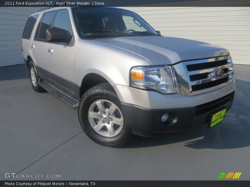 Ingot Silver Metallic / Stone 2011 Ford Expedition XLT