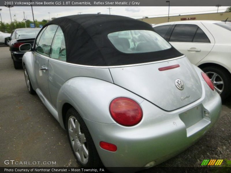 Reflex Silver Metallic / Grey 2003 Volkswagen New Beetle GLS 1.8T Convertible