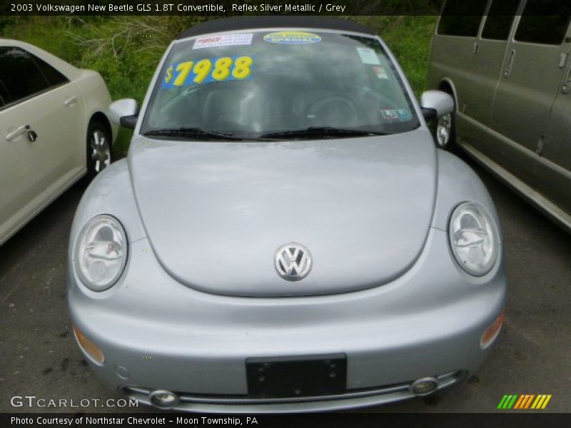 Reflex Silver Metallic / Grey 2003 Volkswagen New Beetle GLS 1.8T Convertible