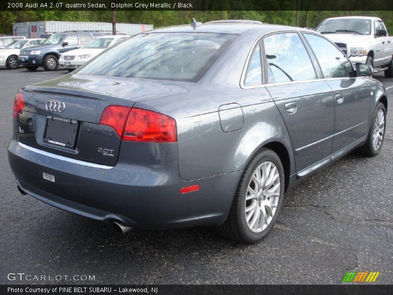Dolphin Grey Metallic / Black 2008 Audi A4 2.0T quattro Sedan