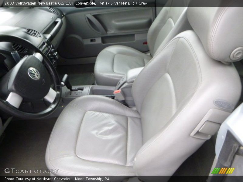 Reflex Silver Metallic / Grey 2003 Volkswagen New Beetle GLS 1.8T Convertible