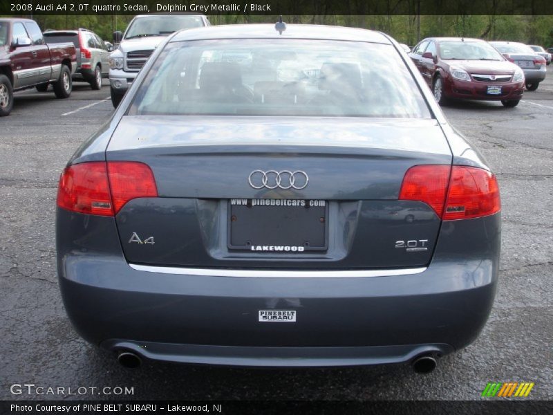 Dolphin Grey Metallic / Black 2008 Audi A4 2.0T quattro Sedan