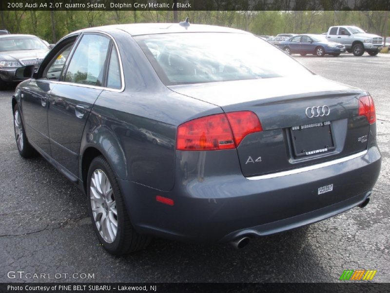 Dolphin Grey Metallic / Black 2008 Audi A4 2.0T quattro Sedan