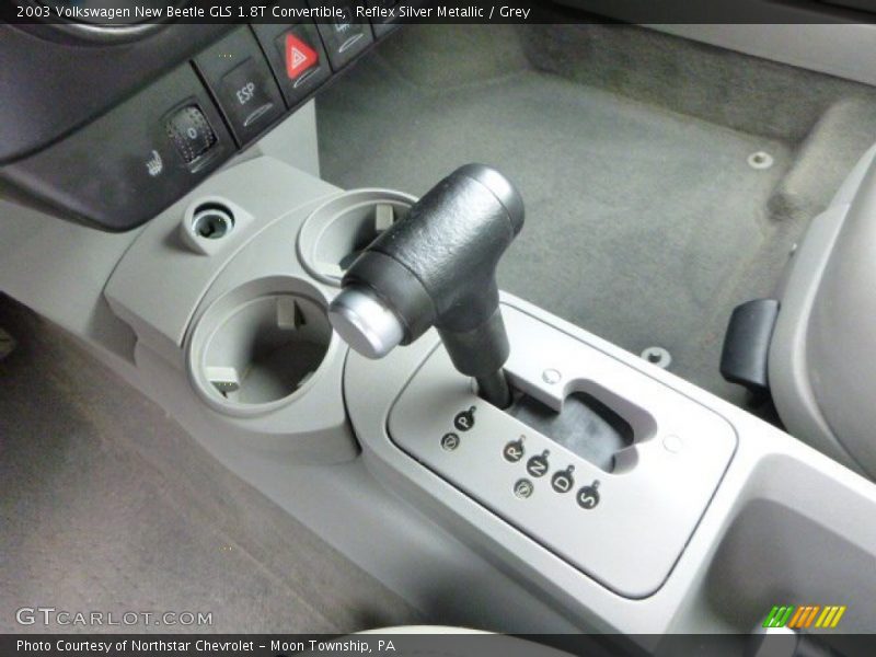 Reflex Silver Metallic / Grey 2003 Volkswagen New Beetle GLS 1.8T Convertible