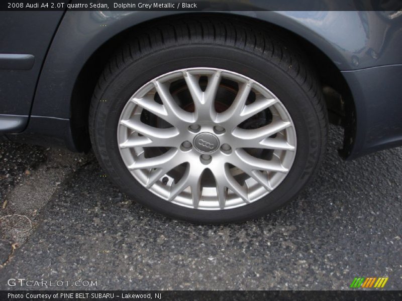 Dolphin Grey Metallic / Black 2008 Audi A4 2.0T quattro Sedan