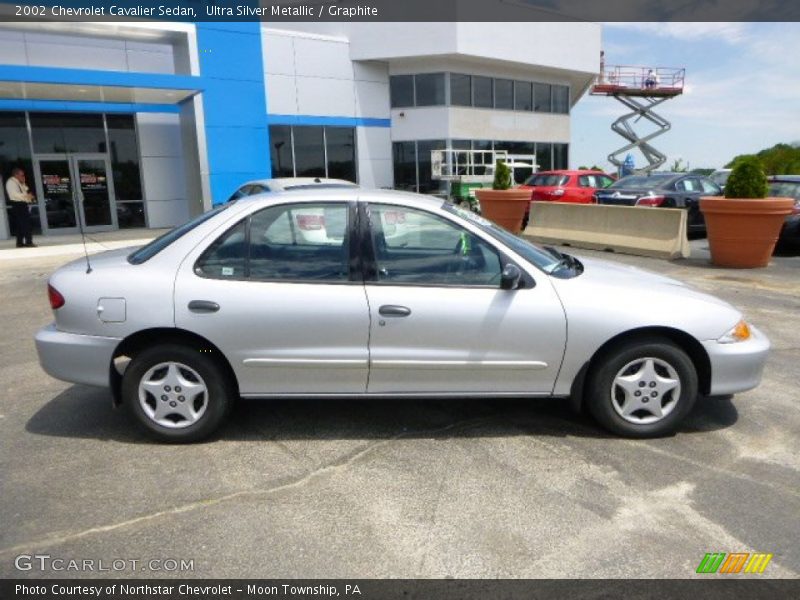 Ultra Silver Metallic / Graphite 2002 Chevrolet Cavalier Sedan