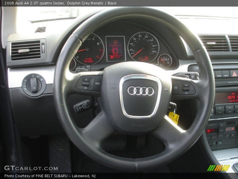 Dolphin Grey Metallic / Black 2008 Audi A4 2.0T quattro Sedan