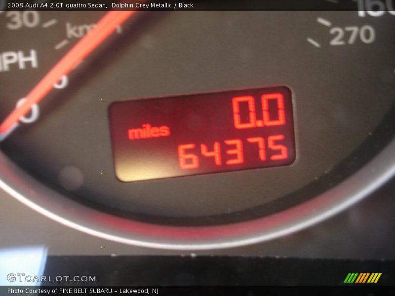 Dolphin Grey Metallic / Black 2008 Audi A4 2.0T quattro Sedan