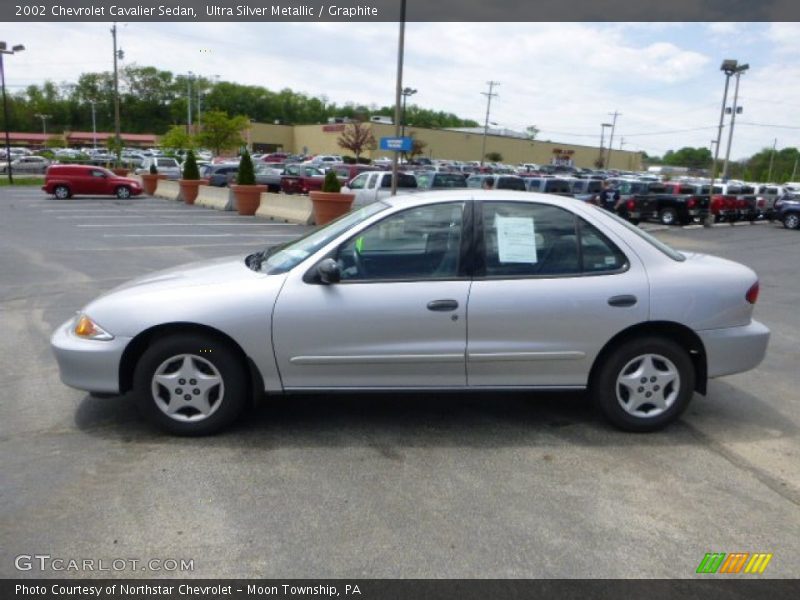 Ultra Silver Metallic / Graphite 2002 Chevrolet Cavalier Sedan