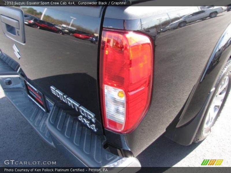 Gunpowder Black / Graphite 2012 Suzuki Equator Sport Crew Cab 4x4