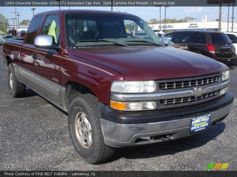 Dark Carmine Red Metallic / Medium Oak 1999 Chevrolet Silverado 1500 Z71 Extended Cab 4x4