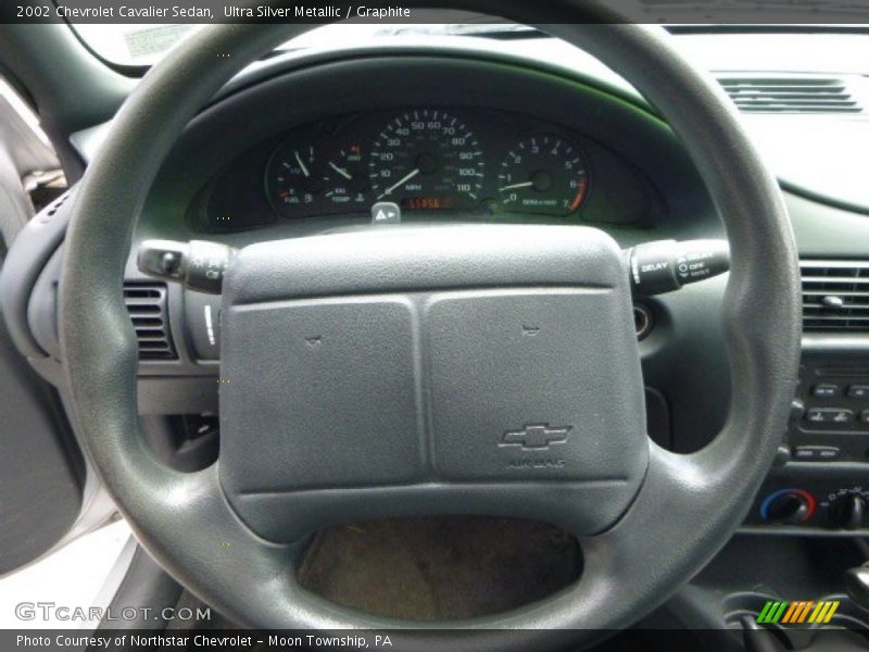 Ultra Silver Metallic / Graphite 2002 Chevrolet Cavalier Sedan