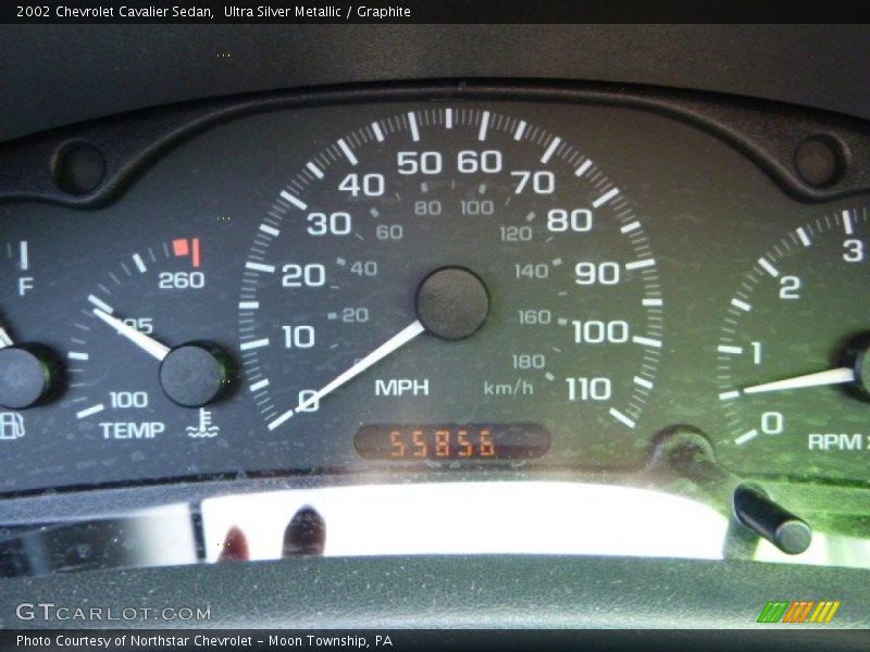 Ultra Silver Metallic / Graphite 2002 Chevrolet Cavalier Sedan