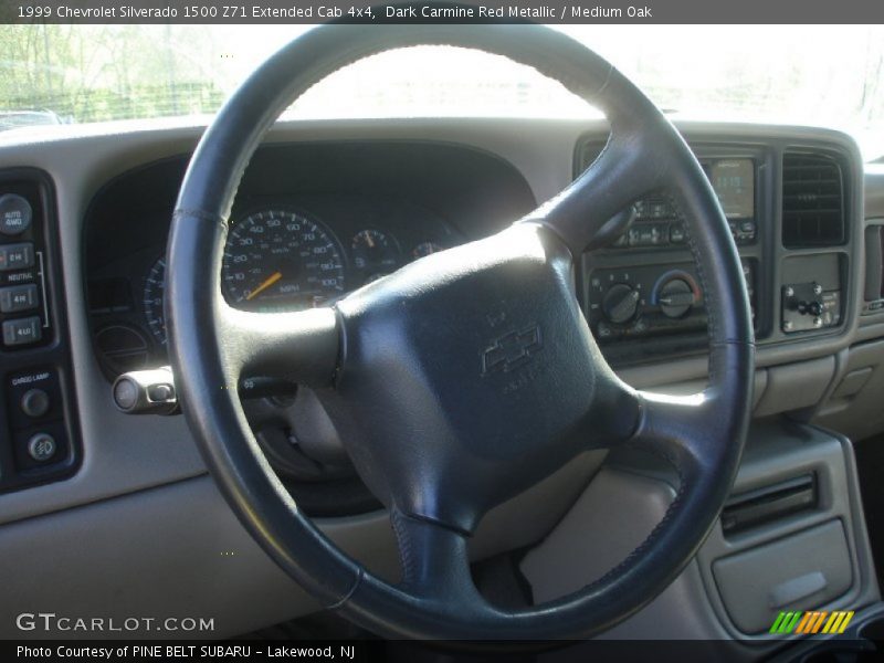 Dark Carmine Red Metallic / Medium Oak 1999 Chevrolet Silverado 1500 Z71 Extended Cab 4x4