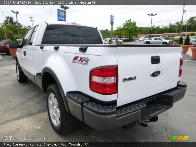 Oxford White / Medium Flint 2007 Ford F150 FX4 SuperCab 4x4