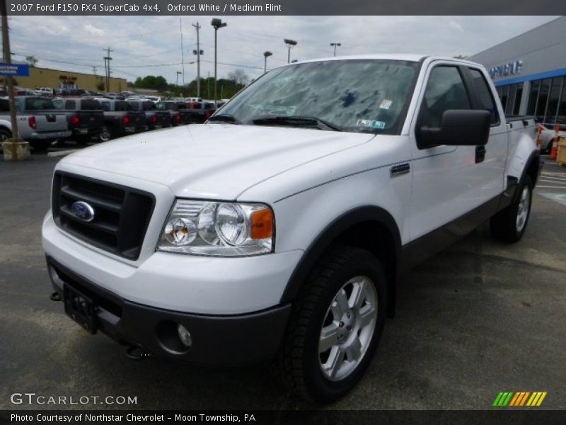 Oxford White / Medium Flint 2007 Ford F150 FX4 SuperCab 4x4