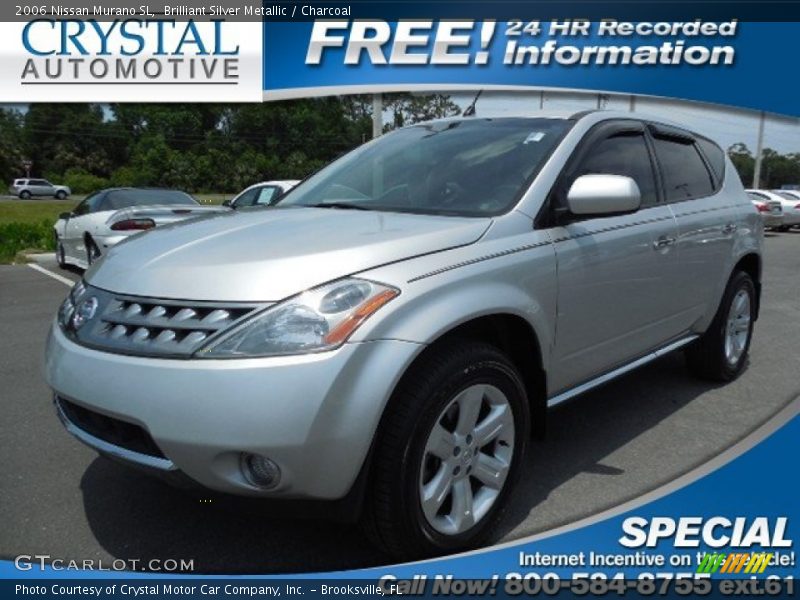 Brilliant Silver Metallic / Charcoal 2006 Nissan Murano SL