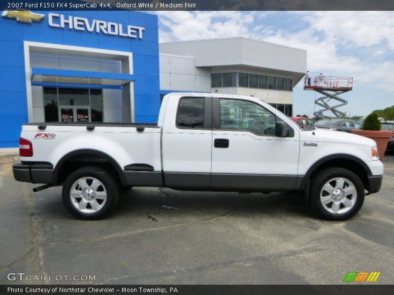 Oxford White / Medium Flint 2007 Ford F150 FX4 SuperCab 4x4