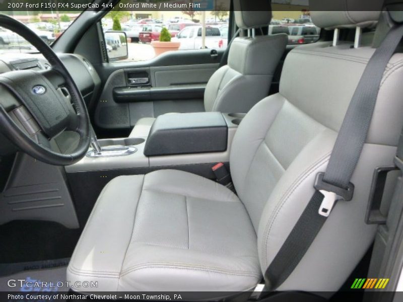 Oxford White / Medium Flint 2007 Ford F150 FX4 SuperCab 4x4